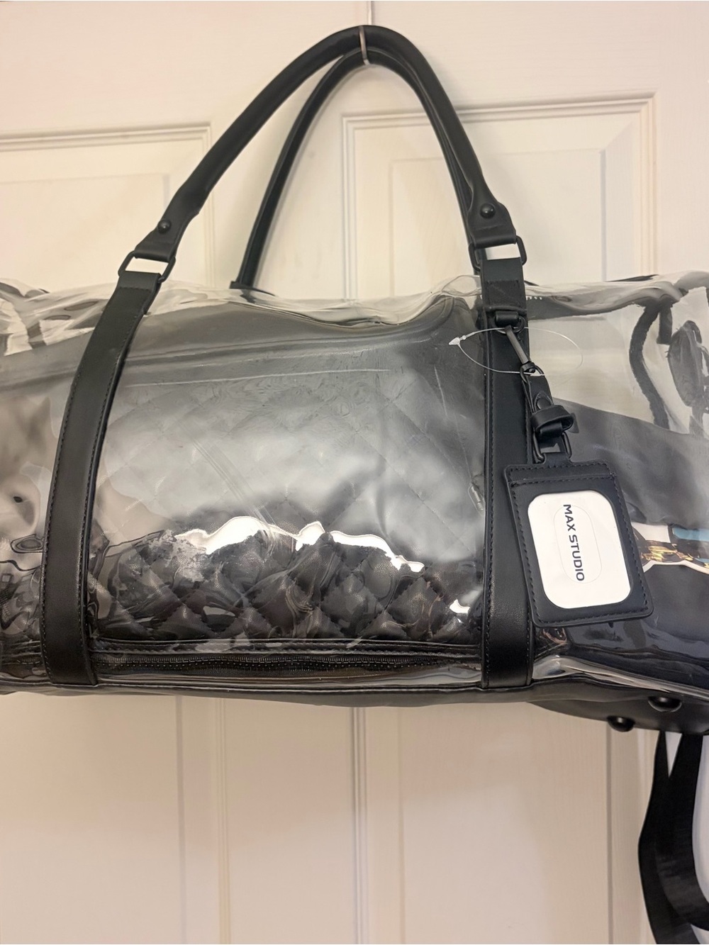 Max Studio Ultimate Essential Clear Travel Duffle WOMENS Bag NEW $280